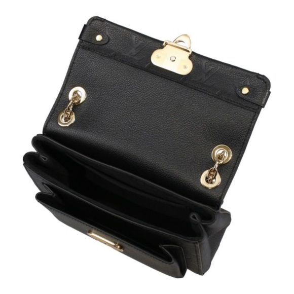 Louis Vuitton Emplant Vavin Black Noir Monogram Empreinte Leather Shoulder Bag - Picture 3 of 8